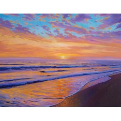A Sunset Sea” 100x81 cm